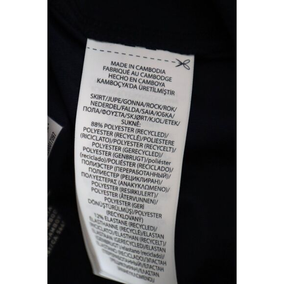 RLX Ralph Lauren Women Sz M Navy Pickleball Tennis Golf Pleated Back Skort - Picture 8 of 11